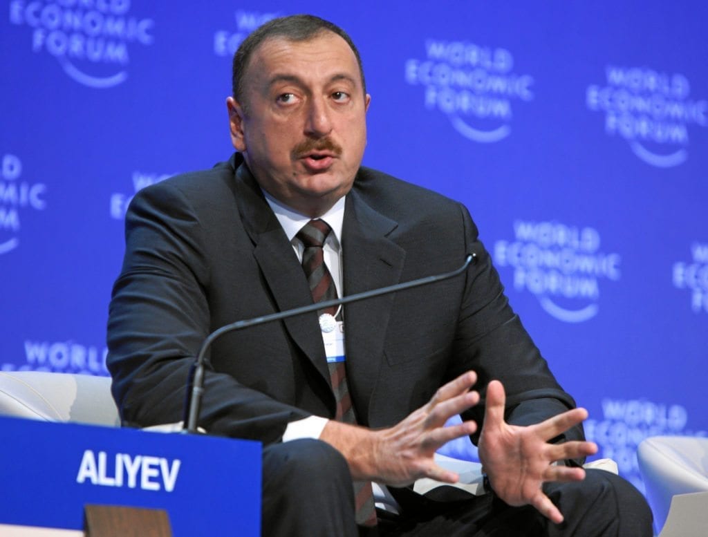 Ilham Aliyev, presidenten i Aserbajdsjan, har gitt Israel grønt lys til å angripe Irans atominstallasjoner fra flybaser i eget land. (Foto: Christof Sonderegger, swiss-image.ch)Ilham Aliyev, presidenten i Aserbajdsjan, har gitt Israel grønt lys til å angripe Irans atominstallasjoner fra flybaser i eget land. (Foto: Christof Sonderegger, swiss-image.ch)