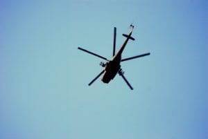 Et liknende egyptisk militærhelikopter ble tatt i bruk under Egypt-aksjonen onsdag morgen. (Illustrasjon: Rowan El Shimi)