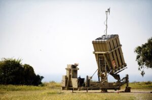 Det israelske Iron Dome-batteriet. (Illustrasjon: IDF)