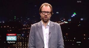 Sigurd Falkenberg Mikkelsen på NRK Dagsrevyen 20. oktober 2012. (Skjermdump fra tv.nrk.no)