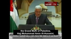 Mahmoud Abbas hyllet nazi-støttespilleren Hajj Muhammad Amin Al-Husseini i sin tv-sendte tale under Fatah-jubileet.