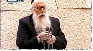 United Torah Judaism-representant Meir Porush (Foto: Skjermdump fra Knesset Channel)