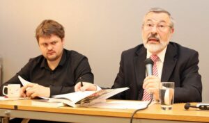 Lars Akerhaug (t.v.) og Jan Benjamin Rødner. (Foto: Conrad Myrland, MIFF)