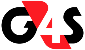 Logoen til verdens største private sikkerhetsselskap G4S. (Foto: Wikimedia Commons)