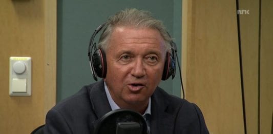 Terje Rød-Larsen på Dagsnytt Atten 16. juli 2014. (Skjermdump fra NRK)