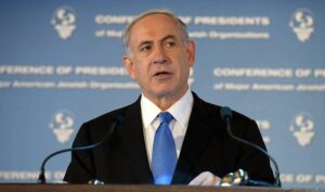 Israels statsminister Benjamin Netanyahu taler til Conference of Presidents of Major American Jewish Organizations. (Foto: GPO)