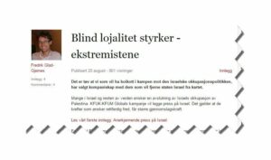Skjermdump fra Vårt Lands Verdidebatt.no.
