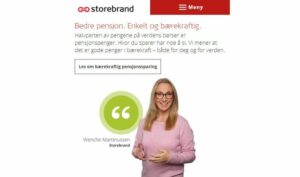 Skjermdump fra storebrand.no.