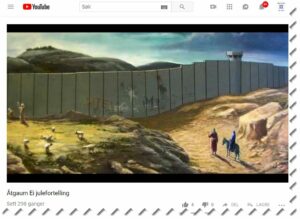 Skjermdump av sangen «Ei julefortelling» fra YouTube.