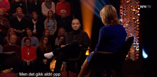 Skjermdump fra Lindmo på NRK 15. mars 2019.